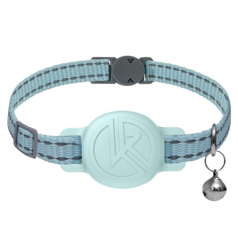 طوق تتبع للقطط من كيتي كومباس (ازرق)