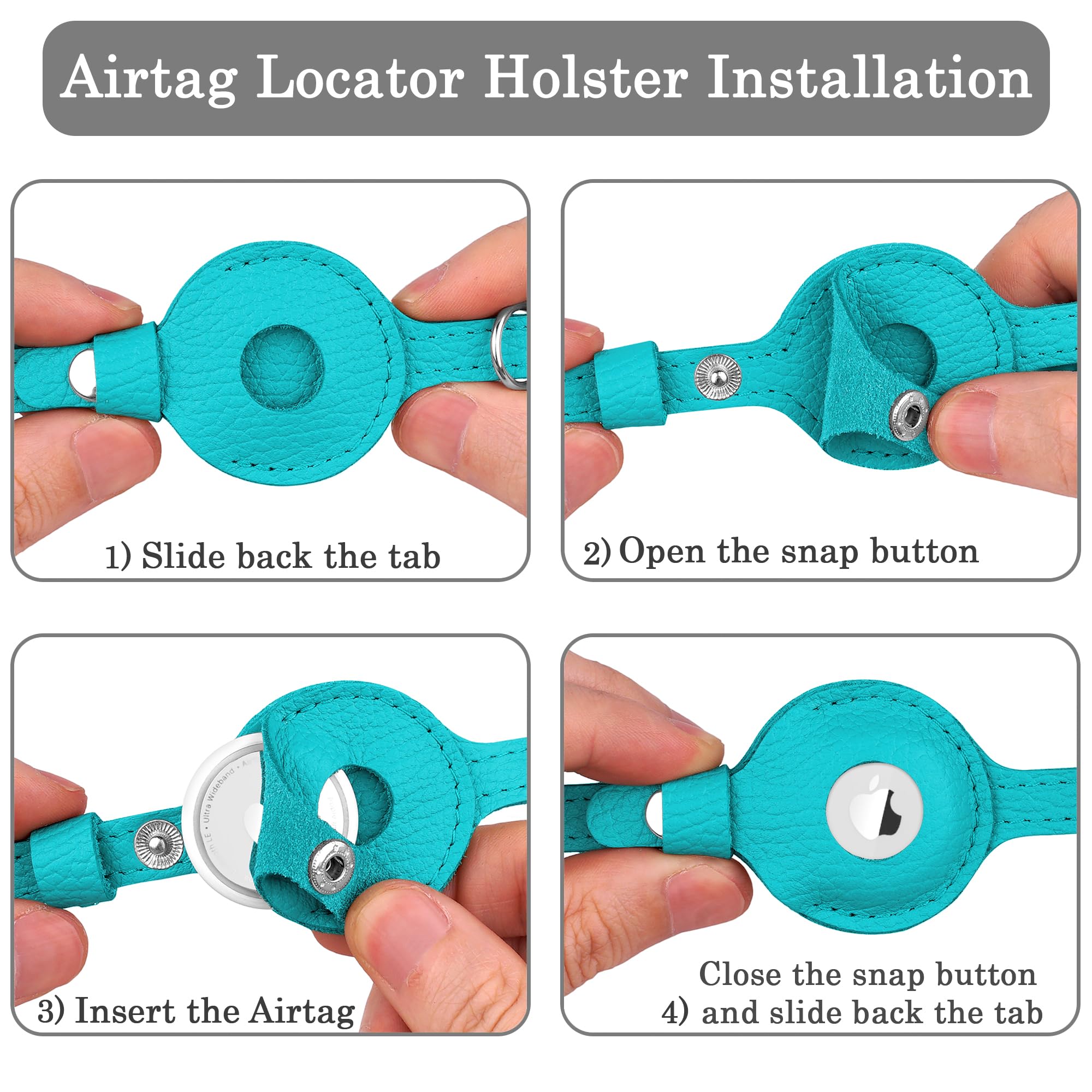 طوق للقطط من اوبسدوجي لحمل جهاز ايرتاج من الجلد مع حزام مرن وجرس، اطواق للحيوانات الاليفة الصغيرة غير قابلة للكسر وقابلة للتعديل للاستخدام الداخلي والخارجي للاولاد والبنات (بينك)