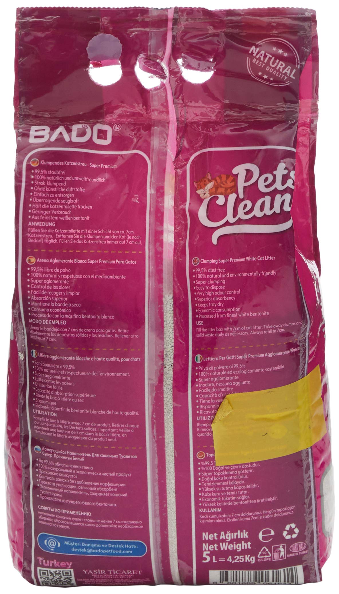 فرش قطط بادو برائحة بودرة الأطفال مسحوق 5 كجم