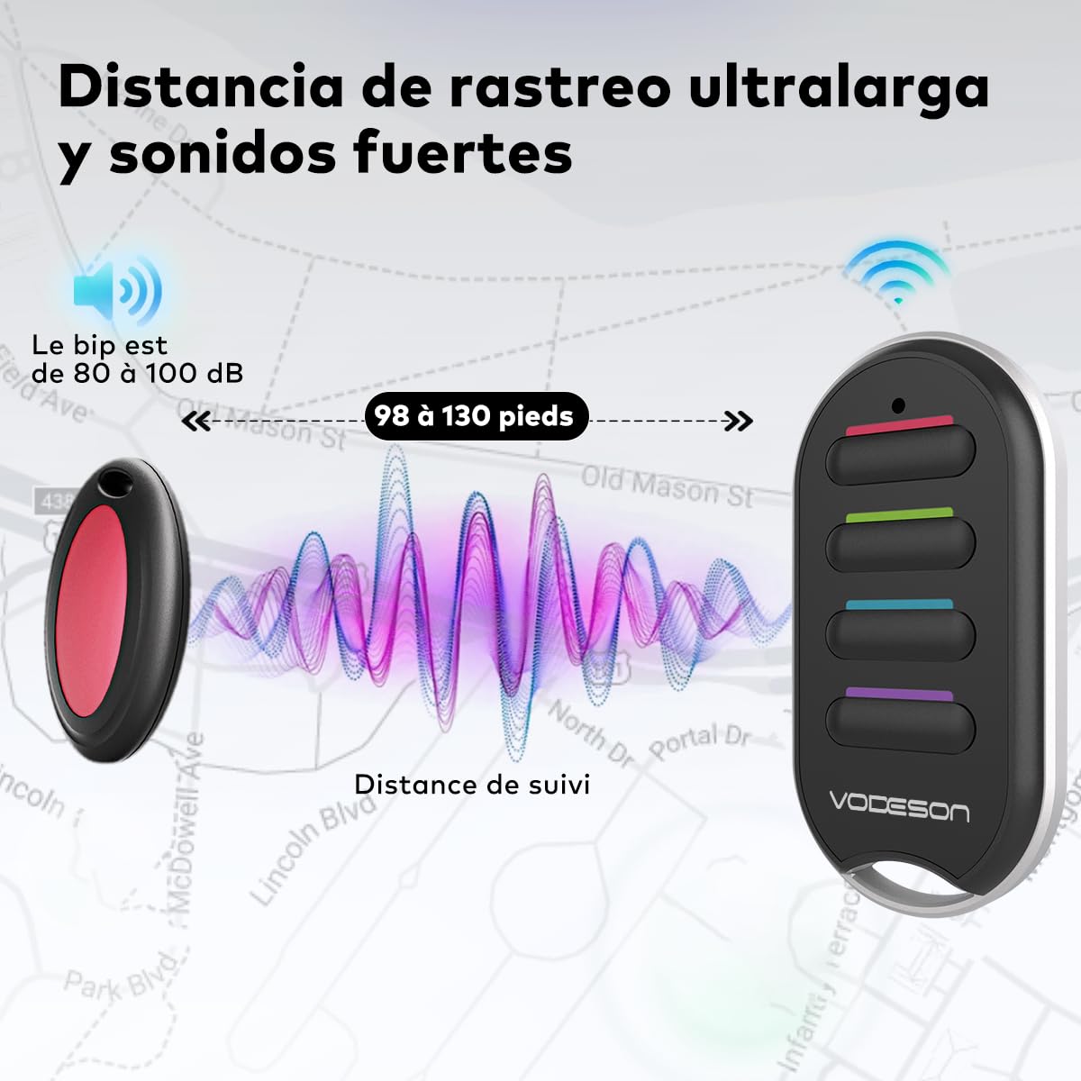 فيودسون جهاز العثور على المفاتيح، جهاز تحكم عن بعد، سهل الاستخدام ومناسب لجهاز تحديد مواقع المفاتيح اللاسلكي لكبار السن، صافرة العثور على المفاتيح والمحفظة ومكتشف الجوال، جهاز تتبع القطط والحيوانات
