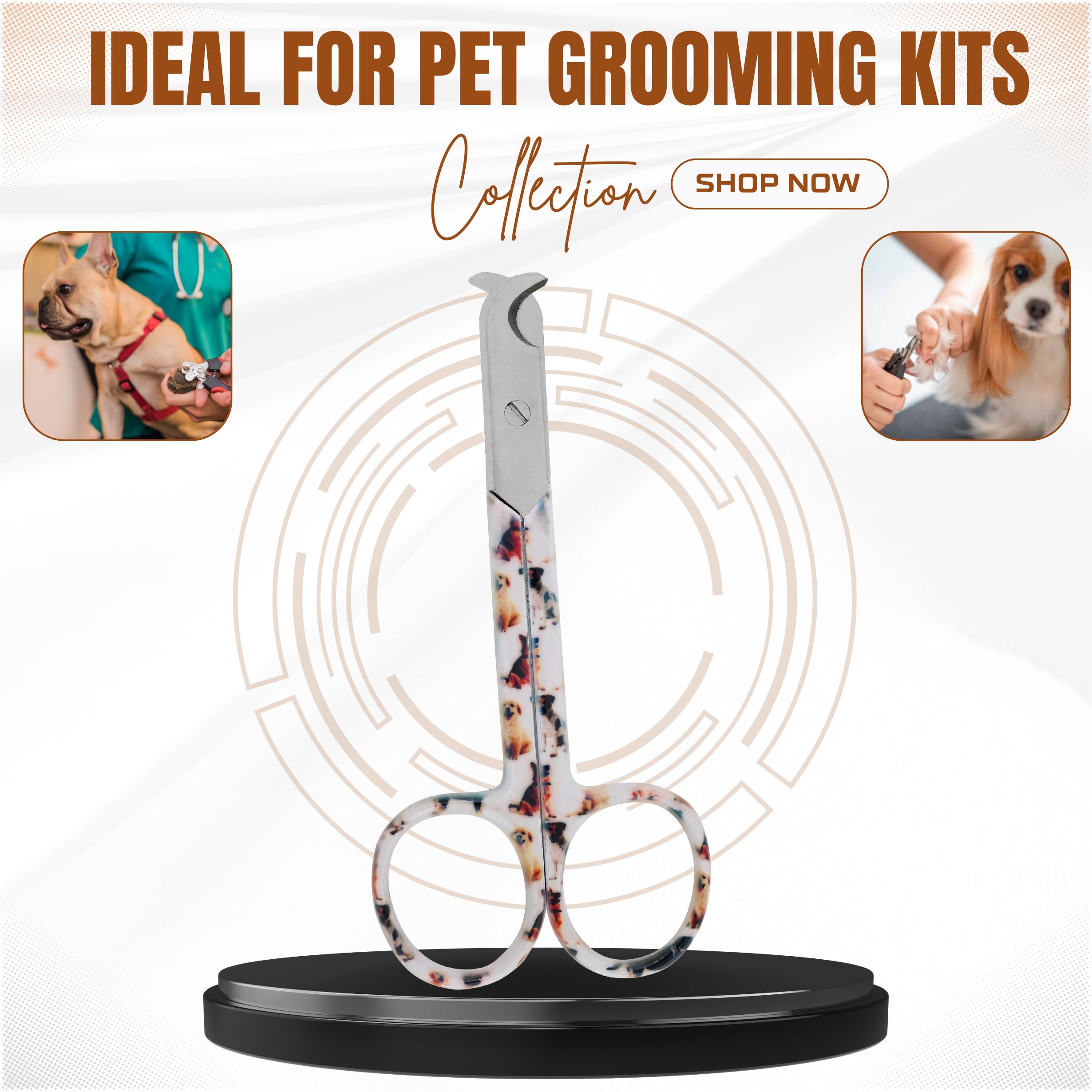 قصافة أظافر للكلاب والحيوانات الأليفة، مقص مخالب للكلاب والقطط والأرانب من الفولاذ المقاوم للصدأ، أدوات تشذيب وقصافات أظافر للحيوانات الأليفة من ايه اس ام®