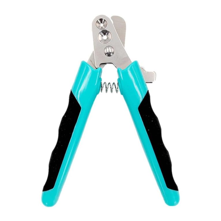 قصافة اظافر الحيوانات الاليفة مع فلتر ضغط، مقبض من الستانلس ستيل، اخضر، قطعة واحدة