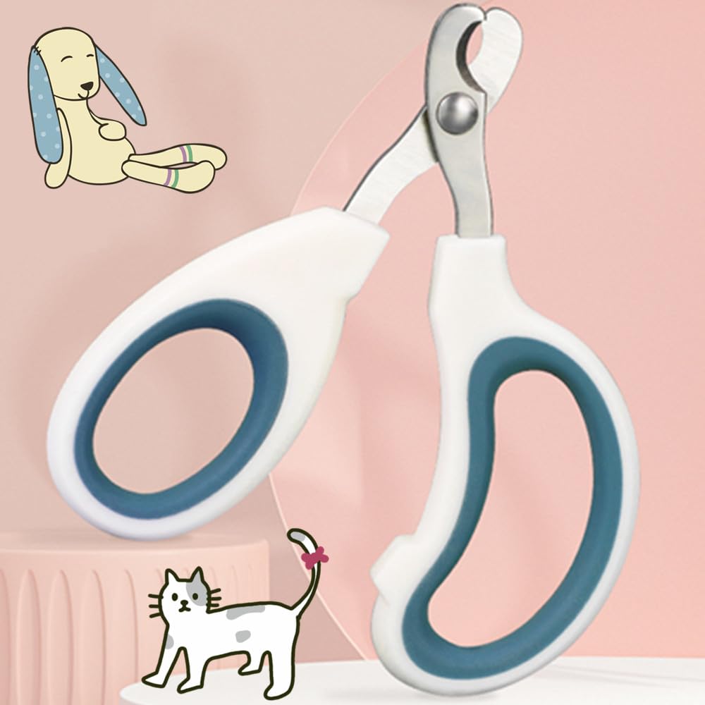 قصافة اظافر الحيوانات الاليفة من كويكانفلا، قصافة اظافر للقطط من الستانلس ستيل، اداة تشذيب احترافية للكلاب الصغيرة والارانب والطيور والقطط الصغيرة والارانب