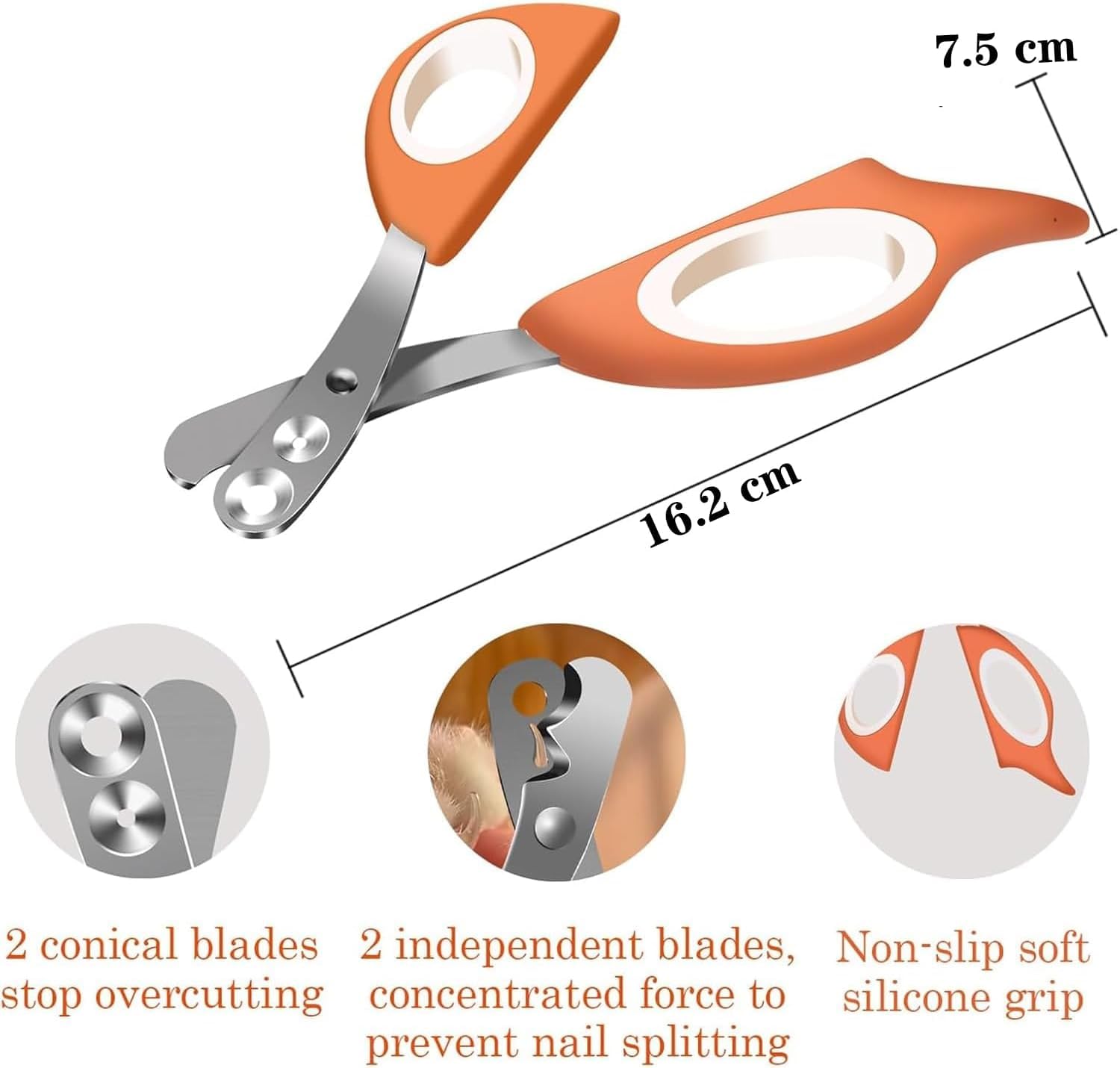 قصافة اظافر القطط الاحترافية من ابوتو، اداة تشذيب اظافر القطط مع مقبض مانع للانزلاق، اداة تشذيب اظافر القطط الدقيقة للقطط في الاماكن المغلقة، اداة حلاقة لطيفة للقطط والقطط البالغة
