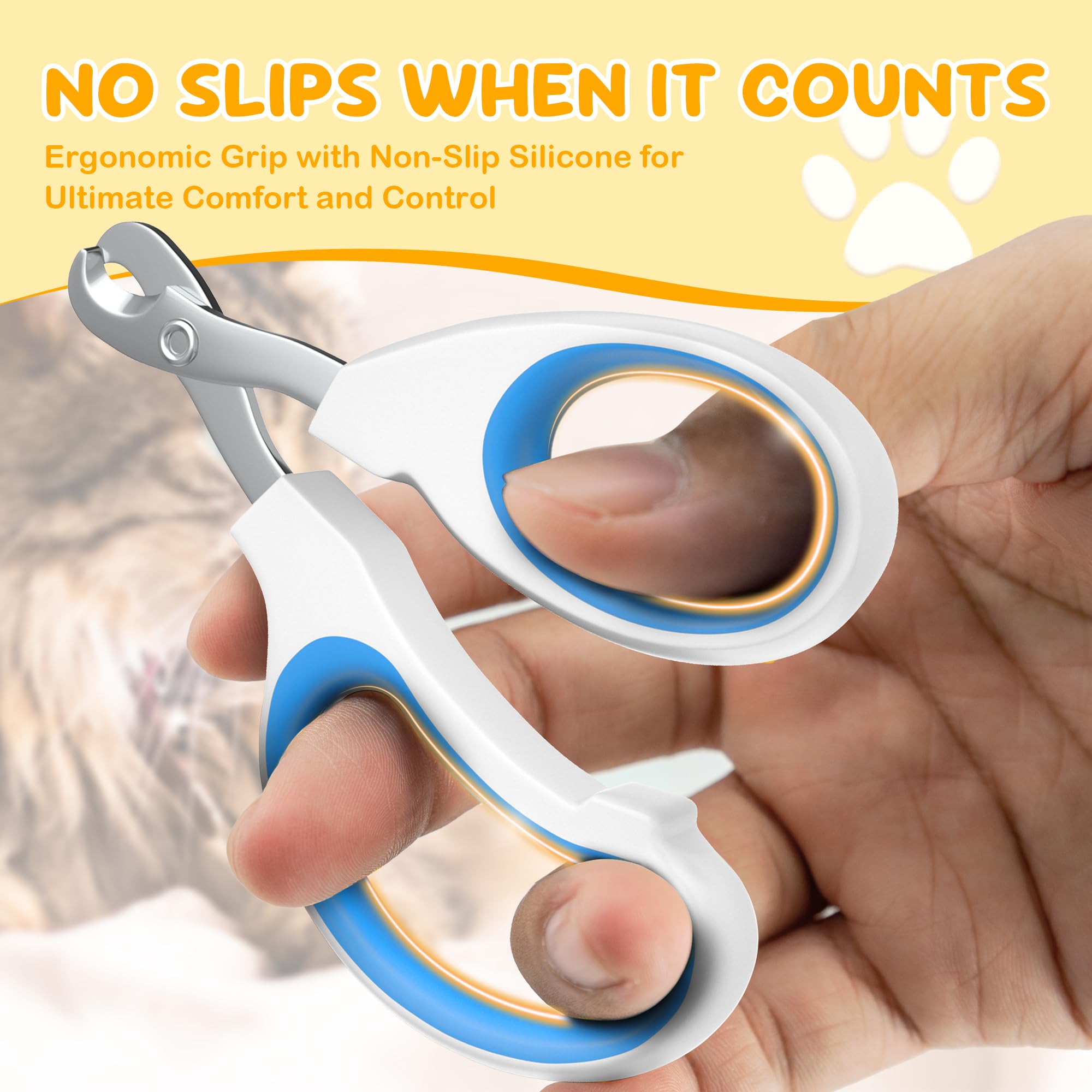 قصافة اظافر القطط مصنوعة من الستانلس ستيل، قص نظيف بدون تمزيق، لمسة نهائية عاكسة، قصافة اظافر الحيوانات الصغيرة للقطط والقطط الصغيرة والارنب والجراء والارانب والقطط وغيرها