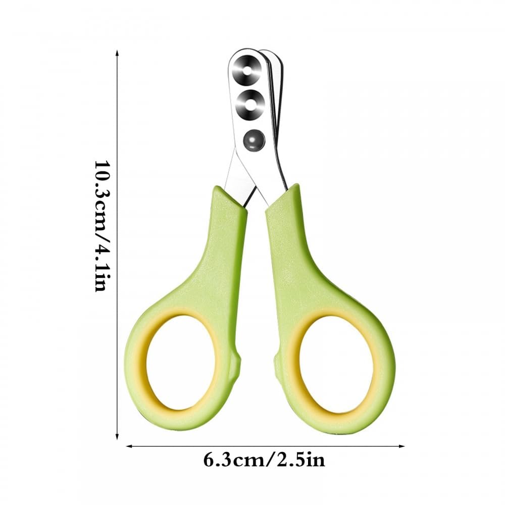 قصافة اظافر القطط مع شفرة بزاوية حادة، فتحة دائرية مزدوجة لقص اظافر القطط، اداة تشذيب دقيقة لتحديد المواقع للحيوانات الاليفة للقطط والكلاب والارانب والهامستر والقوارض، اخضر، من اكسيفور