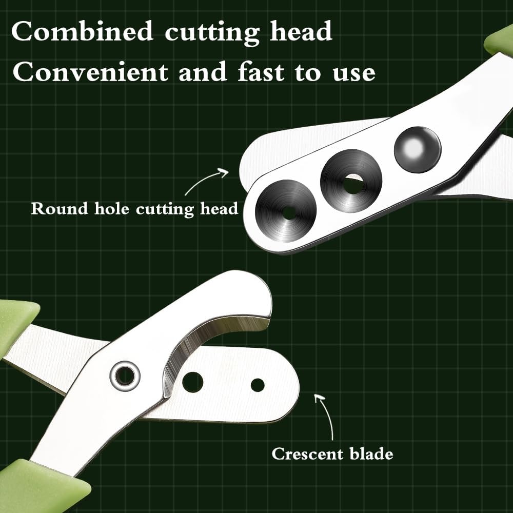 قصافة اظافر القطط مع شفرة بزاوية حادة، فتحة دائرية مزدوجة لقص اظافر القطط، اداة تشذيب دقيقة لتحديد المواقع للحيوانات الاليفة للقطط والكلاب والارانب والهامستر والقوارض، اخضر، من اكسيفور