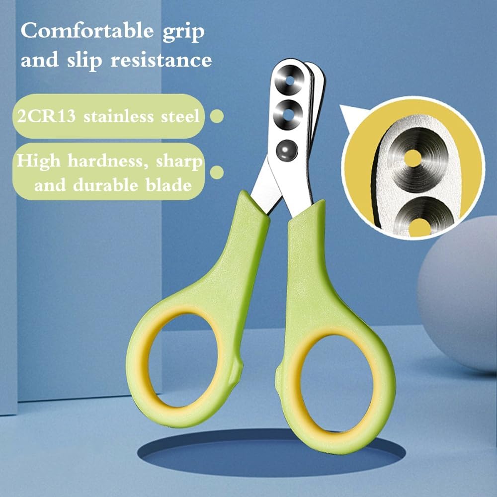 قصافة اظافر القطط مع شفرة بزاوية حادة، فتحة دائرية مزدوجة لقص اظافر القطط، اداة تشذيب دقيقة لتحديد المواقع للحيوانات الاليفة للقطط والكلاب والارانب والهامستر والقوارض، اخضر، من اكسيفور