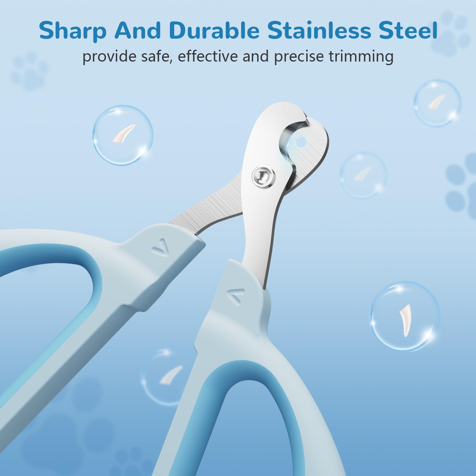 قصافة اظافر للقطط من يوكفون، قصافة احترافية بتصميم مخلب للقطط الصغيرة والارانب والخنازير الغينية والطيور والجراء والحيوانات الصغيرة (ازرق)