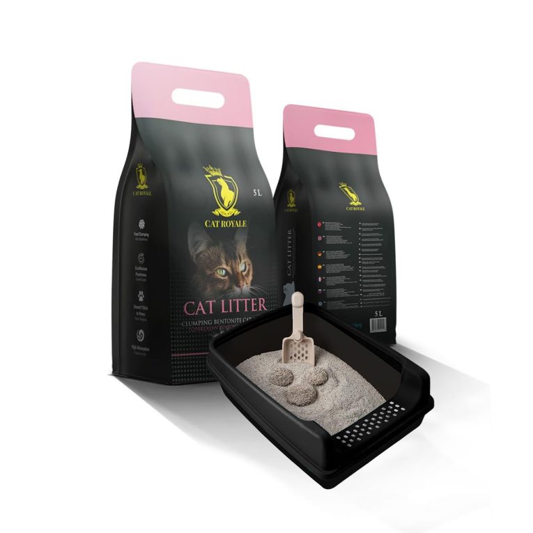 كات رويال رمل قطط برائحة بودرة الاطفال 5 لتر