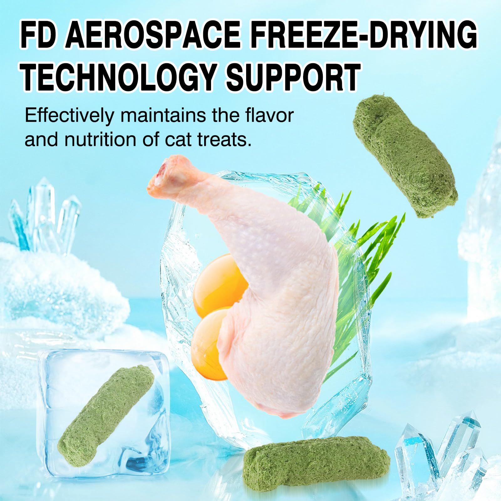 لعبة مضغ عشب القطط المجفف الطبيعي (100 غرام) - للعناية بالاسنان والتحكم في كرة الشعر، لعبة عض امنة للقطط الداخلية، اسنان صحية ومساعدة على الهضم