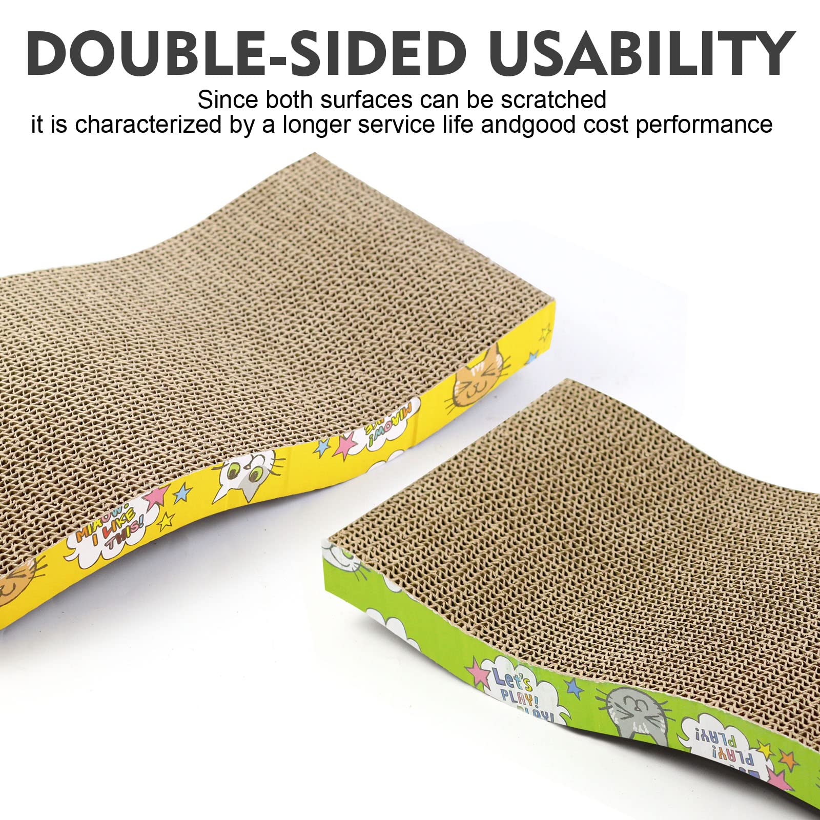 لوح خدش للقطط الاليفة من الورق المقوى من سكاي تاتش، العاب القطط، وسادة خدش متينة للقطط ومخالب جلخ، سرير من الورق المقوى للقطط، وسادة خدش للقطط للاسترخاء