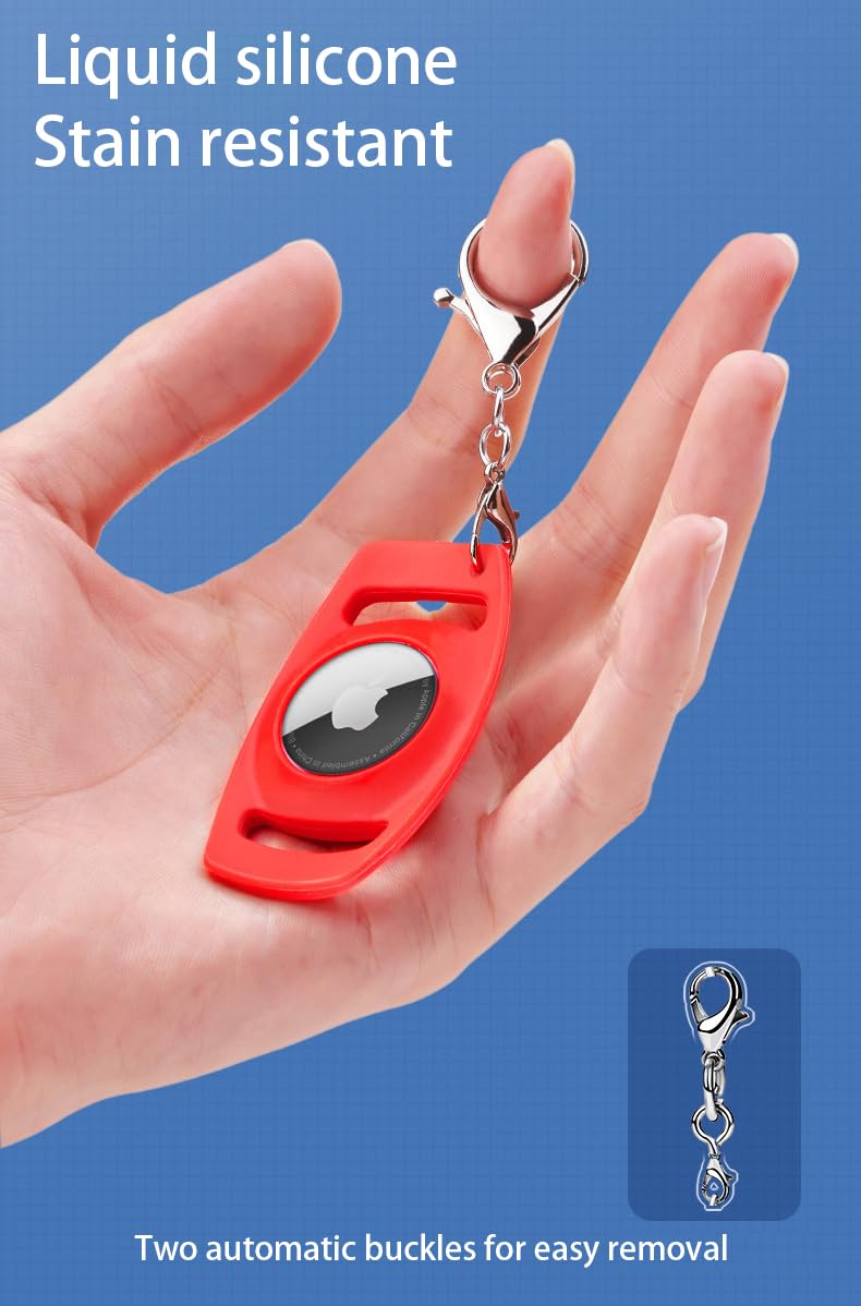 متوافق مع حامل طوق القطط ايرتاج، لجهاز تتبع الكلاب والقطط، جراب سيليكون مقاوم للماء والخدش (2 اسود)