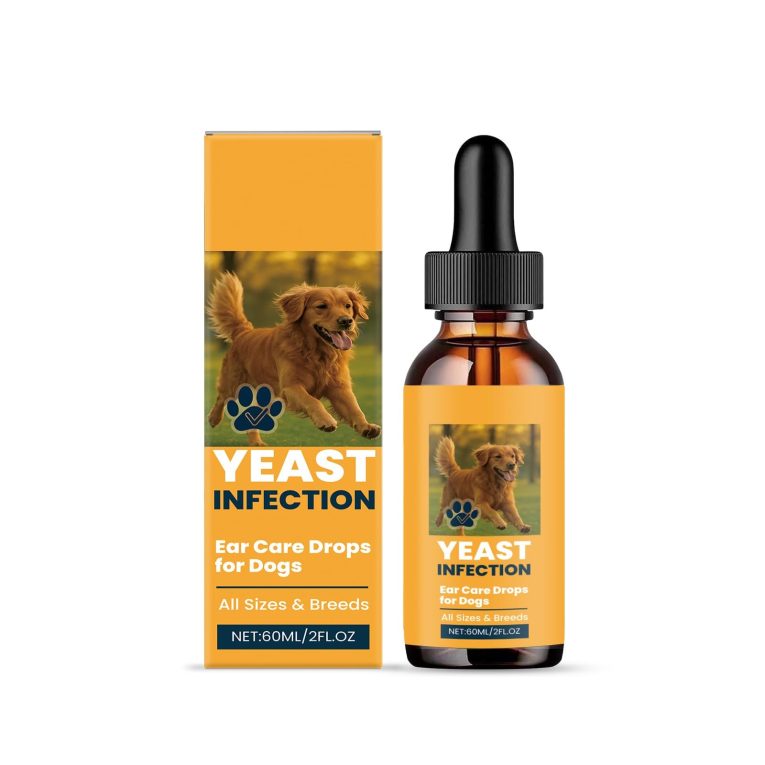 محلول تنظيف اذن الكلاب من ازوني، قطرات طبيعية لاذان الكلاب والقطط المصابة بالحكة، تنظيف لطيف وازالة الروائح الكريهة، مهدئ لتهيج اذن الحيوانات الاليفة وازالة الشمع للكلاب والقطط (60 مل)