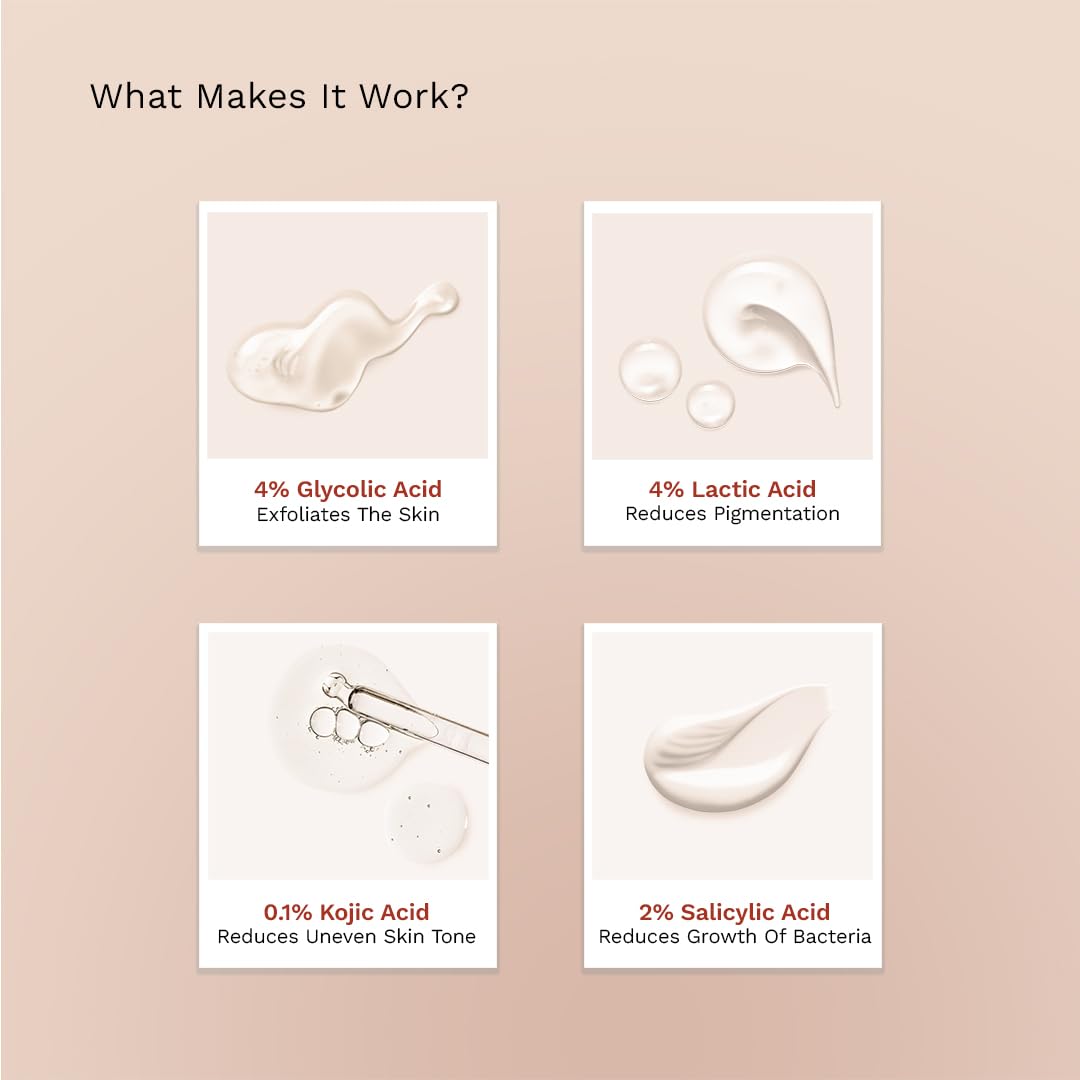 مزيل عرق بالكرة الدوارة من فور 4% حمض ألفا هيدروكسي وبيتا هيدروكسي وحمض الكوجيك | برائحة الزهور | يقلل التصبغات، يمنع رائحة الجسم ويفتح البشرة، مختبر جلديًا | مضاد للتعرق، 40 مل، عبوة من قطعتين