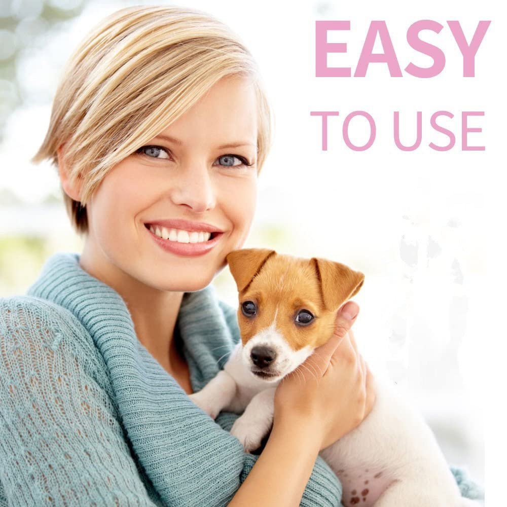 مقص اظافر للحيوانات الاليفة من مارجون، مقص اظافر للكلاب والقطط مضاد للانزلاق مع واقي امان مع مبرد اظافر للكلاب والقطط - بينك