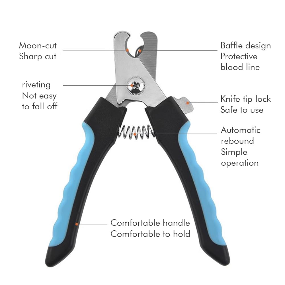 مقص اظافر للكلاب والقطط، اداة قص مخالب الكلاب مع مبرد اظافر، كماشة مخلب من الستانلس ستيل، مقص اظافر القطط، قاطع مخالب الكلب، مقص للعناية بمخالب الحيوانات الاليفة، مقص اظافر كبير