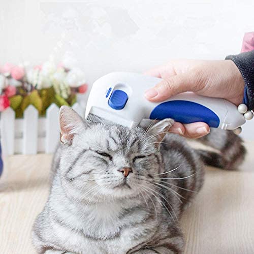 مكنسة كهربائية شعر الحيوانات الأليفة للقطط والكلاب، منظف فراء القطط والكلاب، مشط فرشاة التزيين