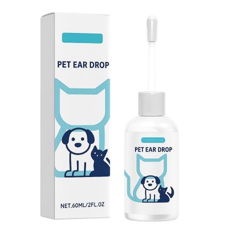 منظف اذن القطط والكلاب، سائل للعناية باذن الكلاب، منظف اذني القطط والكلاب للتخلص من رائحة الاذن والاوساخ والحطام وازالة الشمع والاوساخ والرائحة الكريهة والحكة وغير المهيجة
