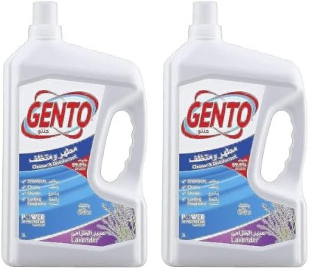 منظف ومطهر الارضيات من جينتو 3 لتر برائحة اللافندر