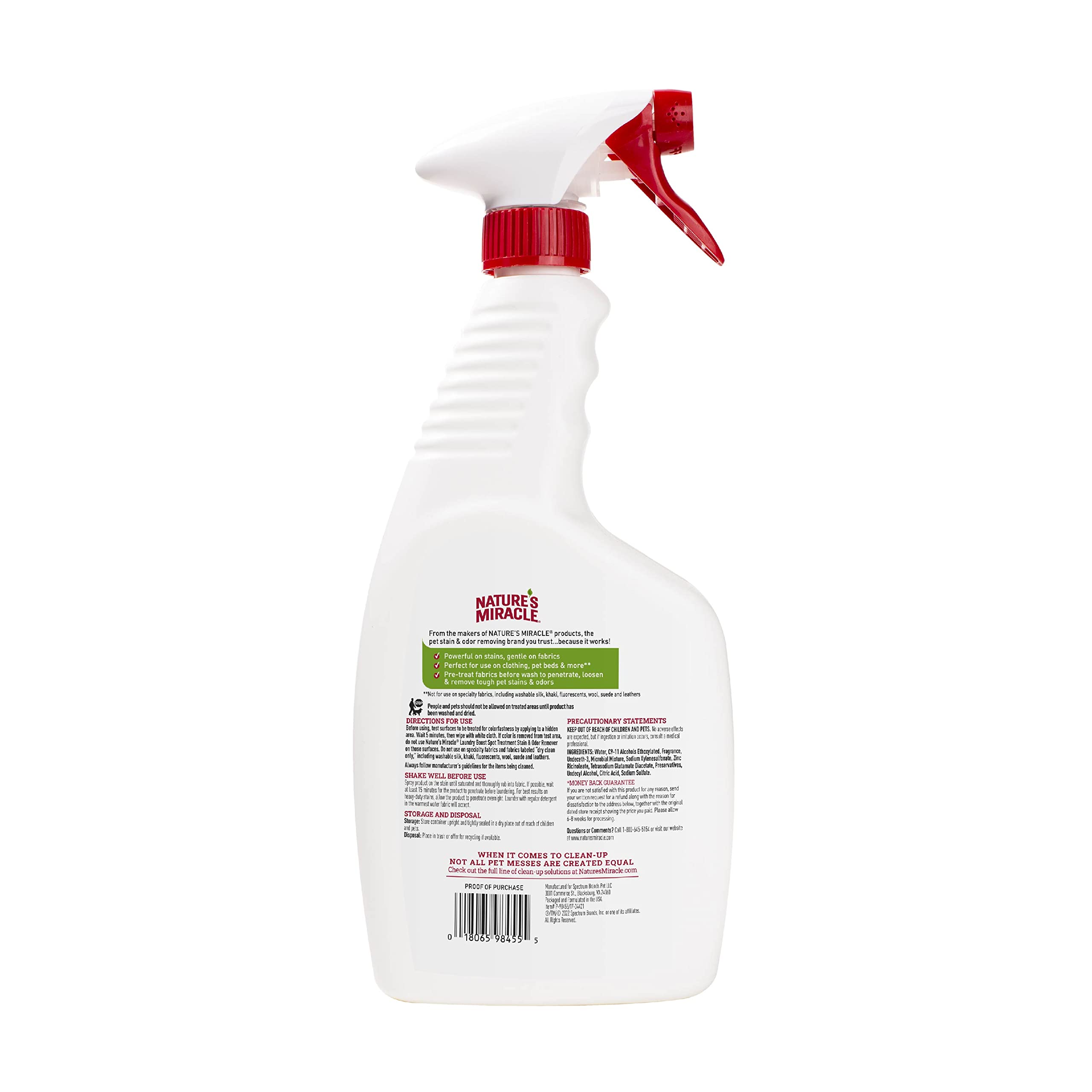 نيتشرز ميراكل مزيل البقع والروائح الكريهة من لوندري بوست، 32 اونصة، مزيل البقع والروائح قبل الغسيل