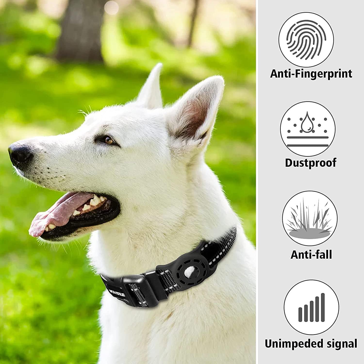 Aputue Cat Collar Holder, 2 Pcs Waterproof Silicone Case for Pet Collar, Anti-Lost Tracker Holder Compatible with Smart Tracking Devices, Secure Cat Tag Accessory for Indoor Outdoor Safety