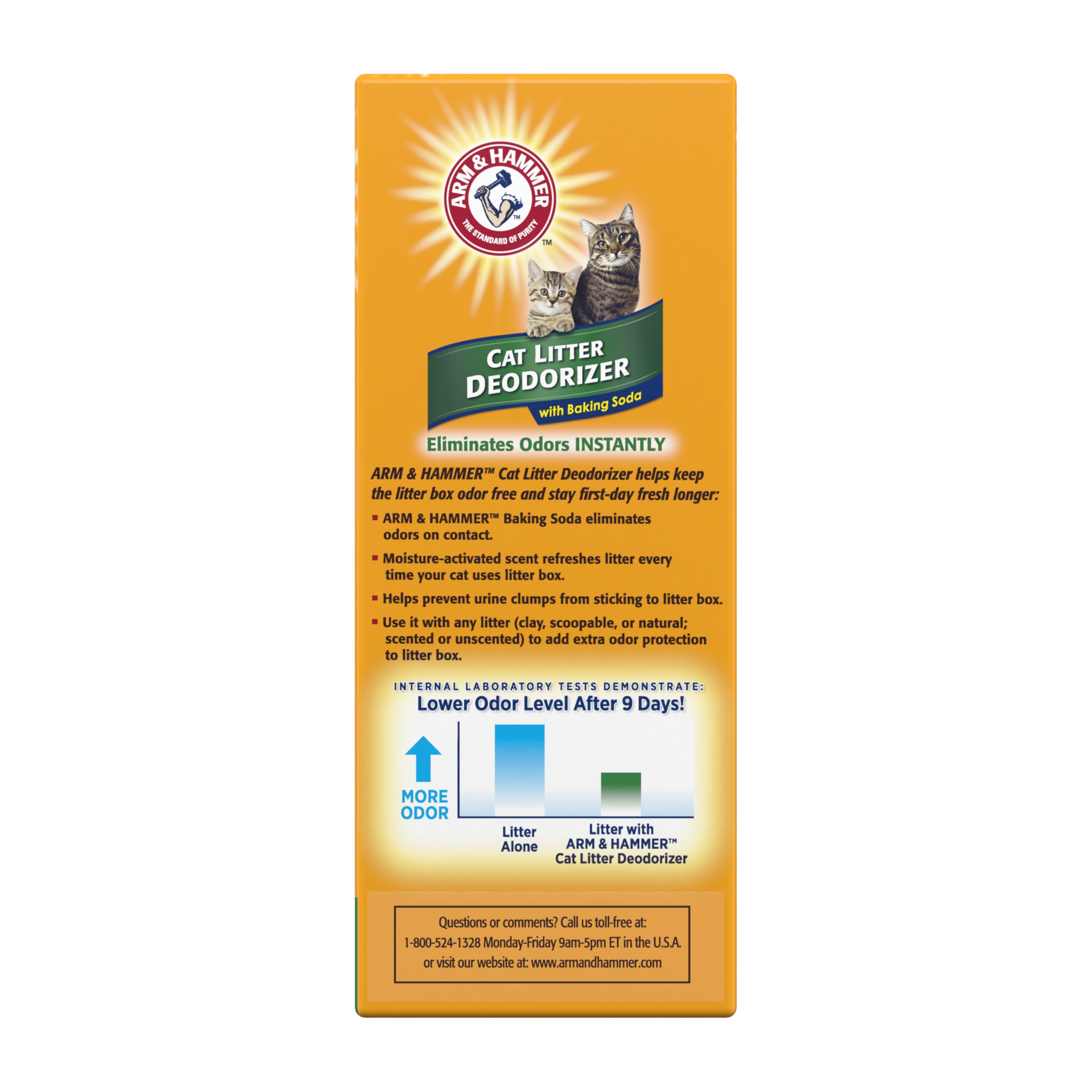 ارم اند هامر مزيل الروائح الكريهة للقطط مع صودا الخبز، 20 اونصة، 6 قطع
