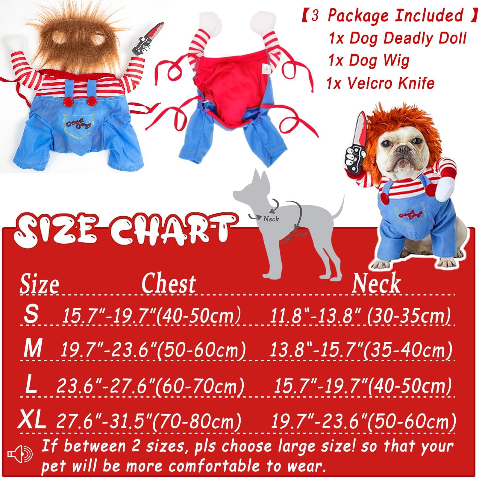 اوتويسور زي اليقطين للكلاب، ملابس تنكرية للحيوانات الاليفة، سترة صوفية بقلنسوة للكلاب والجراء والقطط (مقاس B، XL)