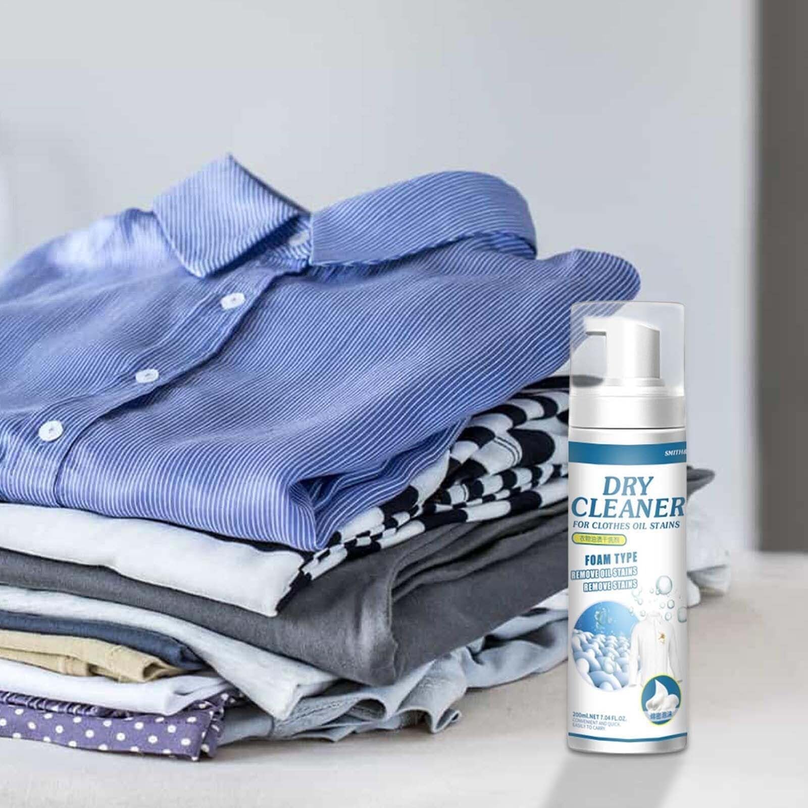 بخاخ تنظيف جاف للملابس من الميكاكوز، بخاخ غسيل مزيل البقع، منظف جاف للبقع الزيتية، مزيل البقع بدون ماء ومنظف مزيل الزيوت المنزلية