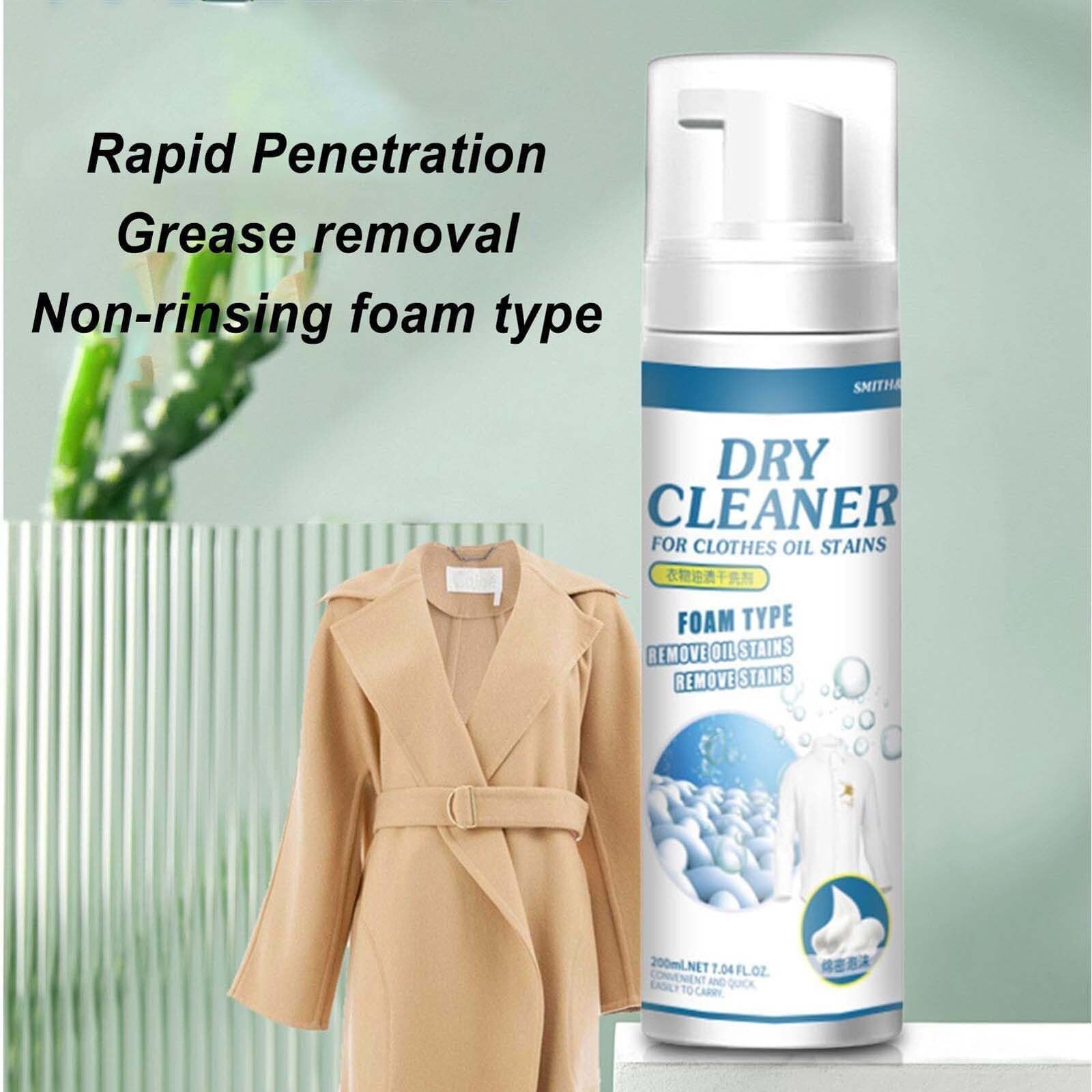 بخاخ تنظيف جاف للملابس من الميكاكوز، بخاخ غسيل مزيل البقع، منظف جاف للبقع الزيتية، مزيل البقع بدون ماء ومنظف مزيل الزيوت المنزلية