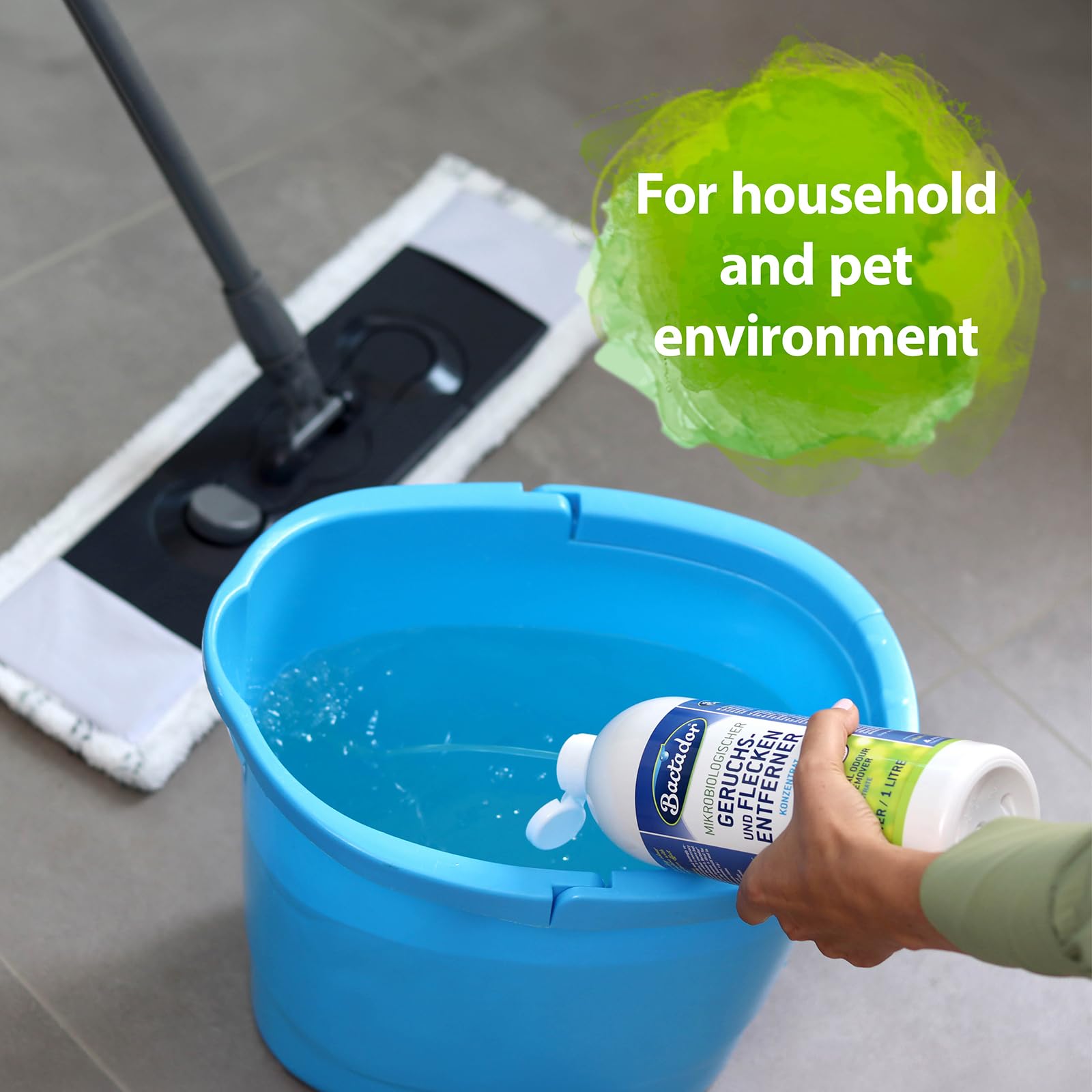 بخاخ مزيل الروائح والبقع من باكتادور 750 مل - منظف انزيم بيولوجي كحل جاهز للاستخدام ضد العرق وبول القطط الكلاب وروائح الحيوانات - للمنزل والسيارة والبيئة الحيوانية