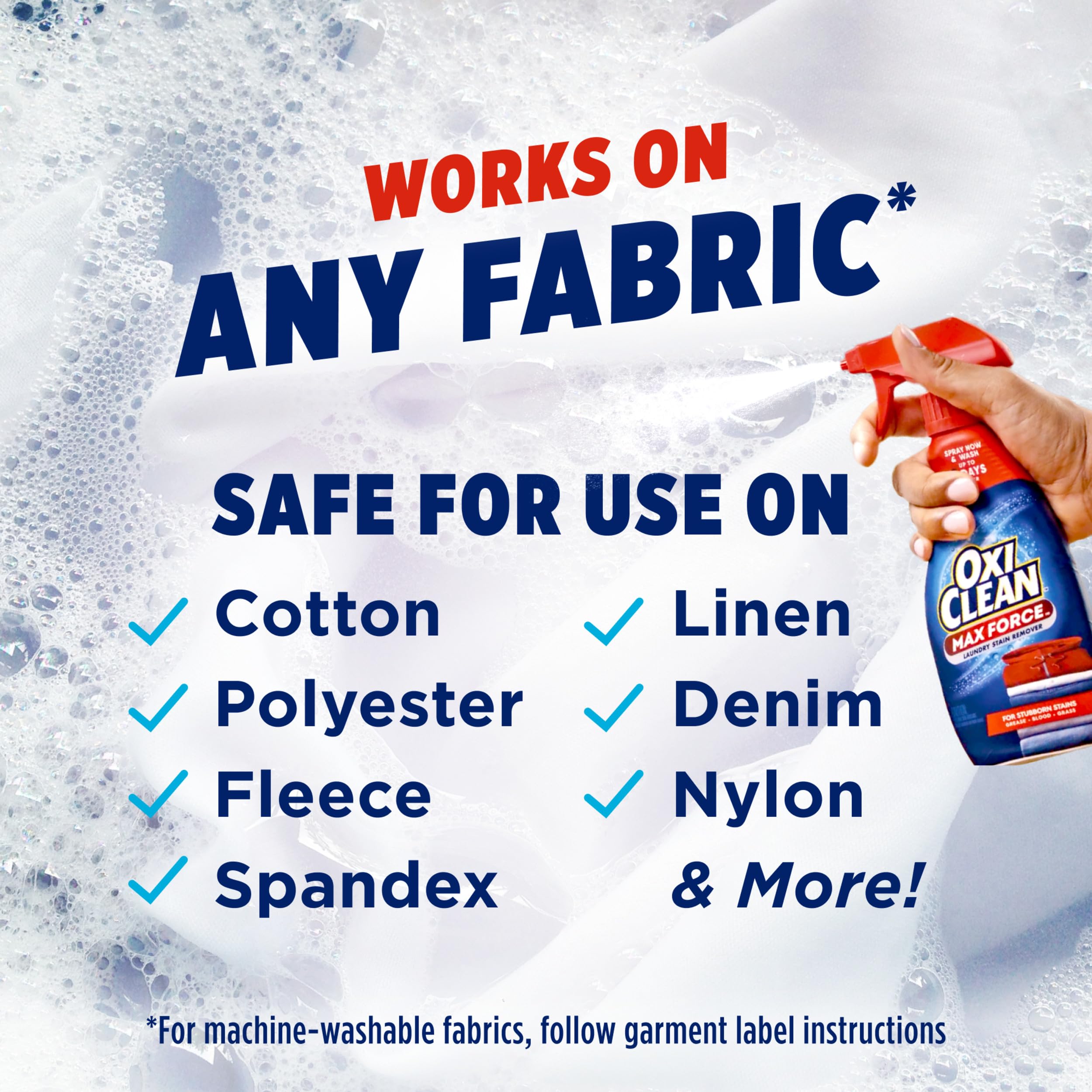 بخاخ مزيل بقع الغسيل كلين ماكس فورس من اوكسي، سعة 340 مل عبوة من 3 قطع