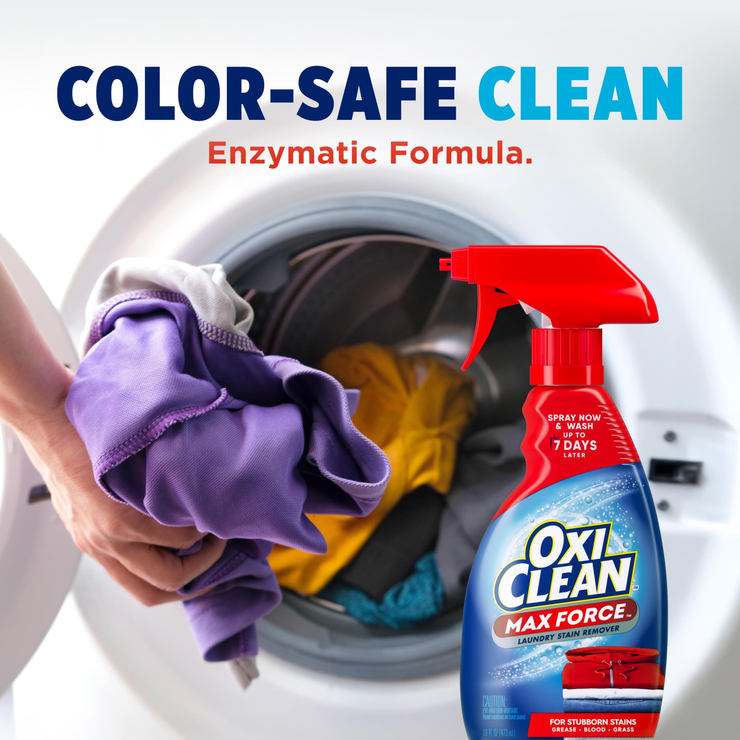 بخاخ مزيل بقع الغسيل كلين ماكس فورس من اوكسي، سعة 340 مل عبوة من 3 قطع