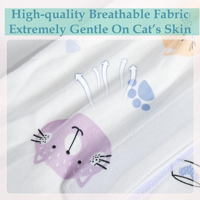بدلة التعافي من القطط - بدلة جراحية جيدة التهوية للنساء، قطعة واحدة للقطط بعد الجراحة، بدلة التعافي من جروح البطن للنساء - للقطط الصغيرة، مضادة للعق، مضادة للتساقط (مقاس S)