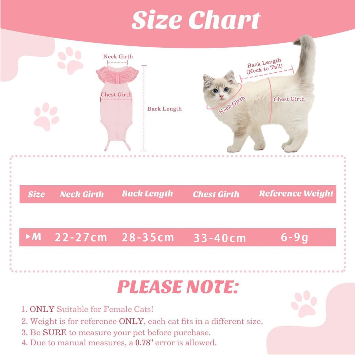 بدلة تعافي القطط من جويز، بدلة التعافي من جراحة القطط، قميص للتعافي الجراحي جيد التهوية بعد الجراحة، مضاد للعق للجروح، بديل ياقة E، ملابس للقطط فقط للنساء والقطط الصغيرة