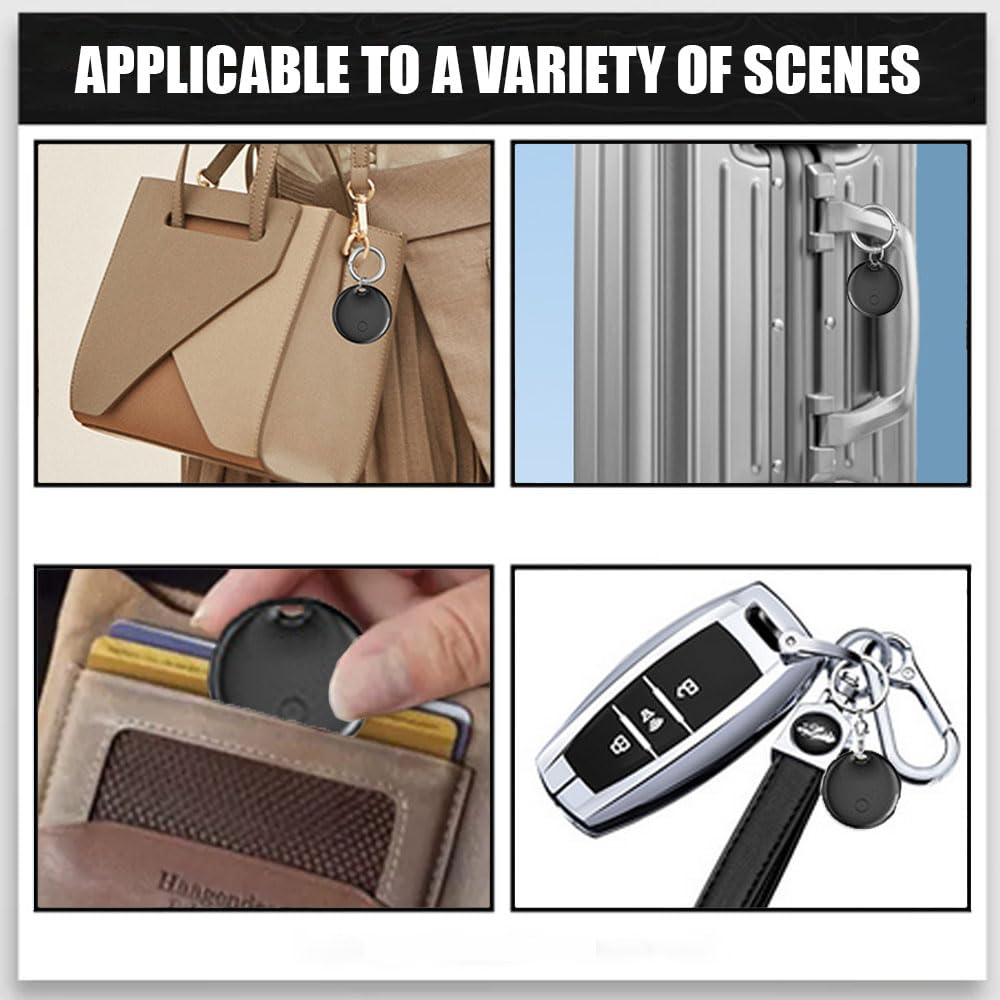 بطاقة تعقب الهواء الذكية من ييونتي، عبوة من قطعتين من محدد موقع المفاتيح متوافقة مع تطبيق فايند ماي (iOS فقط) جهاز تتبع الاطفال الصغار، بطاقة تعقب بلوتوث صغيرة للقطط والكلاب والحيوانات الاليفة