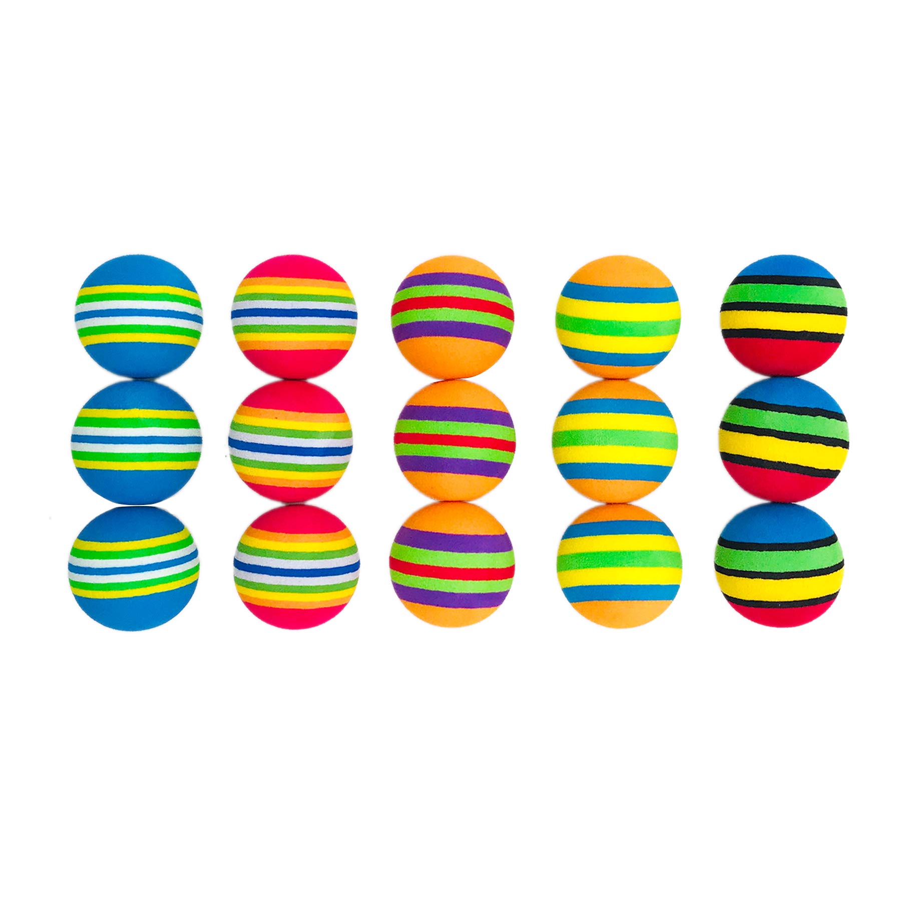 بيت شو 10 قطع من كرات العاب القطط بالوان قوس قزح احمر مقاس 1.38 انش من فوم ايفا الناعم، العاب تفاعلية للقطط الصغيرة في الاماكن المغلقة بقطر 35 ملم لعبة كرات للكلاب الصغيرة والجراء والانشطة السائبة