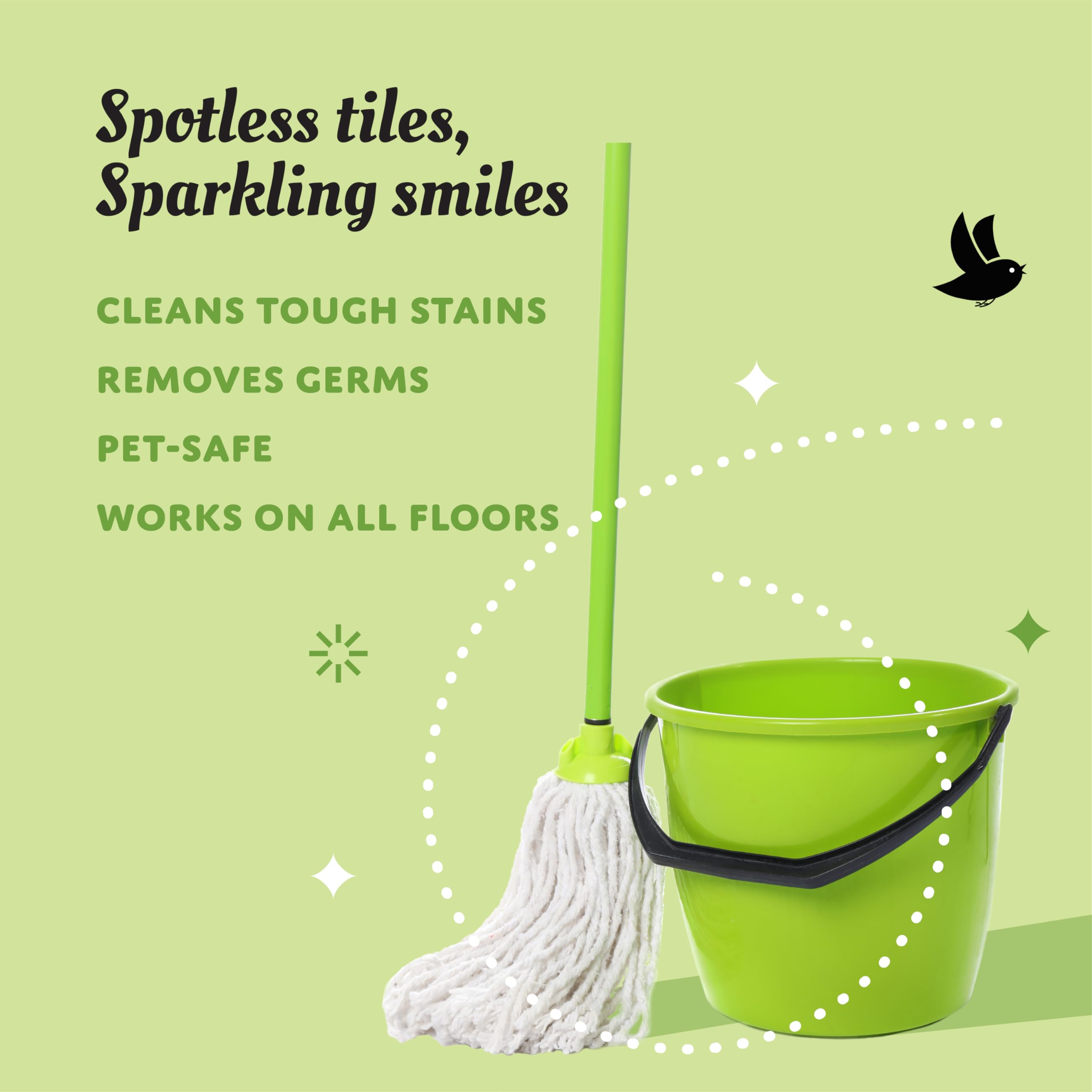 تشيرب - سائل منظف الارضيات (5 لتر)، صديق للحيوانات الاليفة (للكلاب والقطط) وامن على الاطفال بمكونات طبيعية وعضوية وعشبية وغير سامة ونباتية