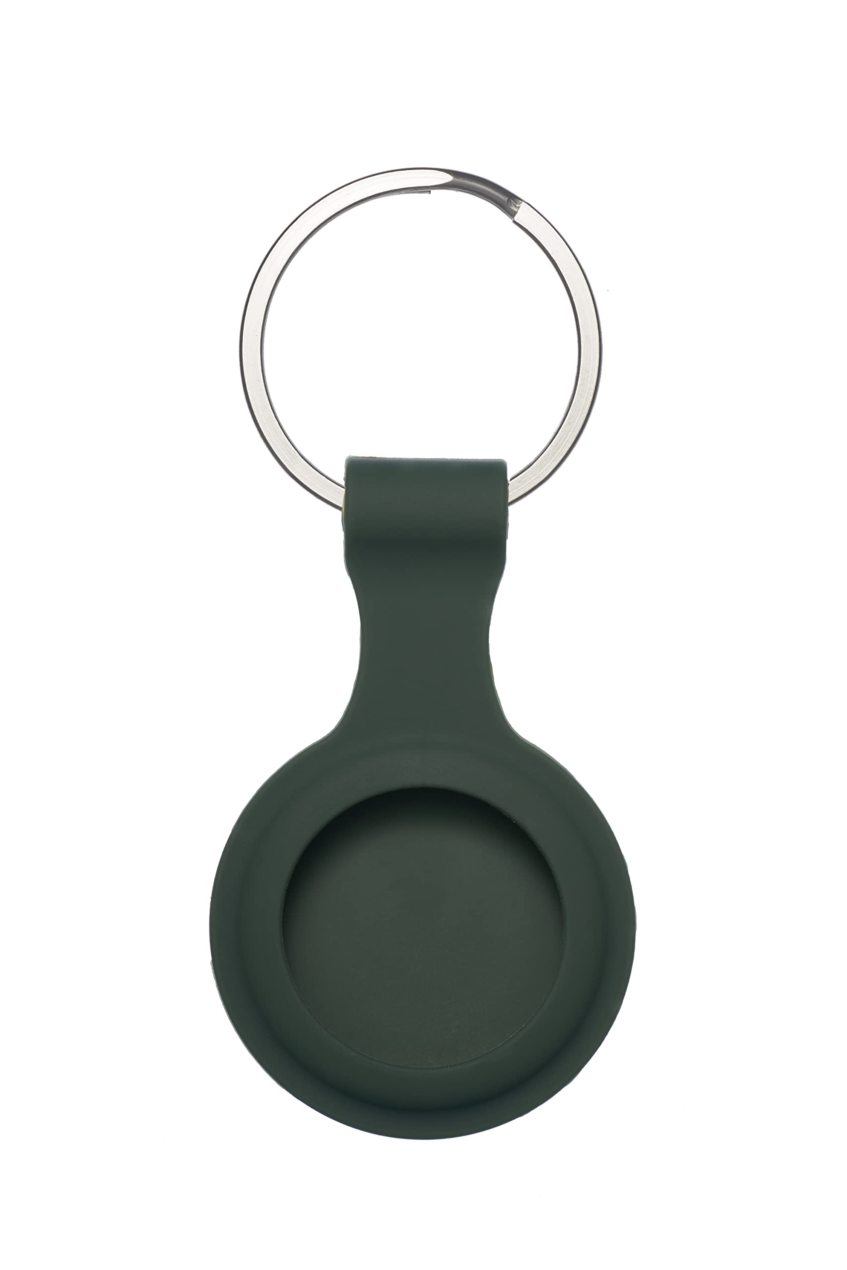 حامل حافظة سيليكون لسلسلة مفاتيح ابل ايرتاج، مجموعة ملحقات امان مع خطاف لجهاز تتبع ايرتاج GPS وبلوتوث لحماية المفاتيح والحقائب والامتعة والدراجات، اطواق الكلاب والقطط المضادة للضياع