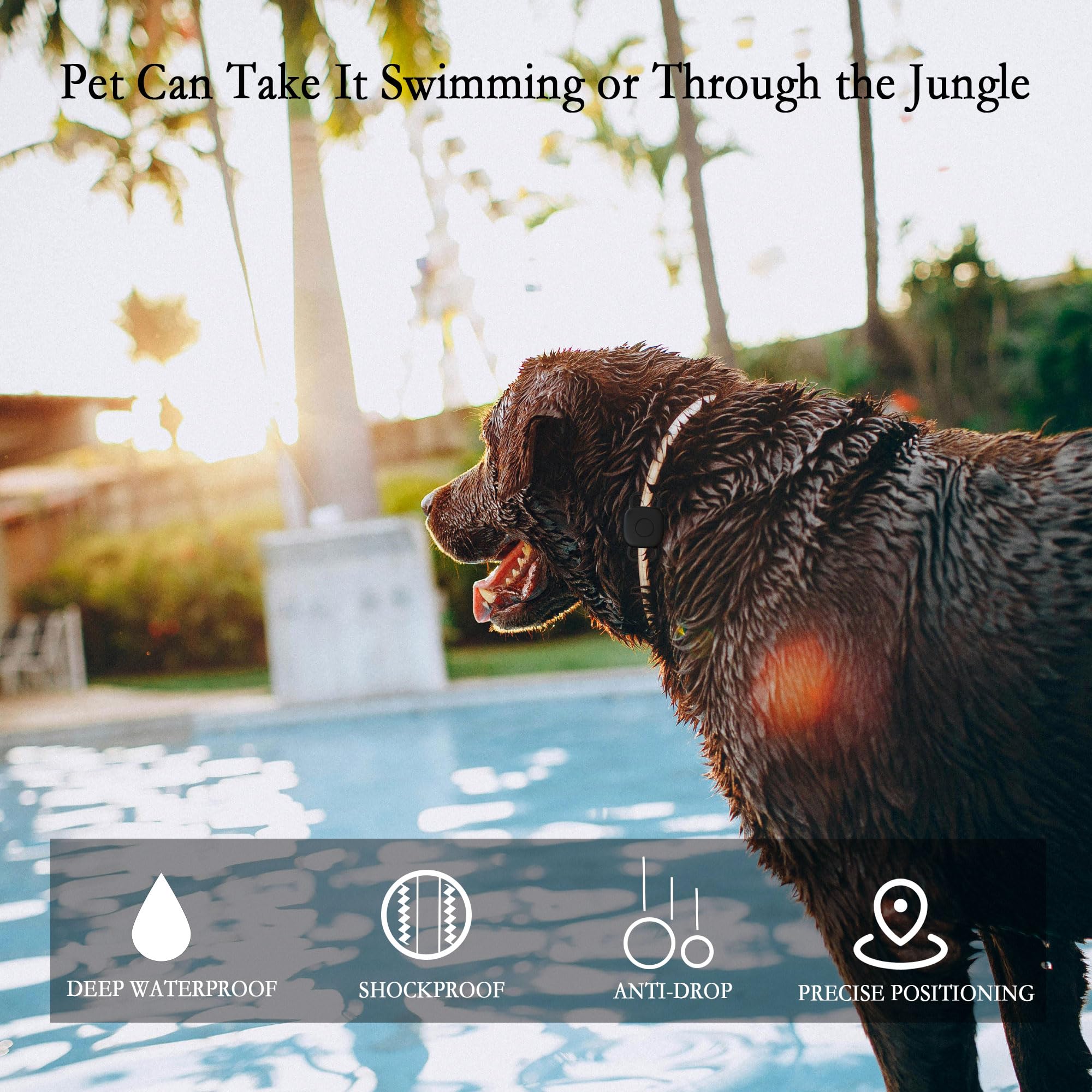 حامل طوق كلب مقاوم للماء لجهاز تتبع تايل ميت 2024/ ميت 2022، جراب سيليكون ناعم مضاد للضياع لقلادة القطط والحيوانات الاليفة، ملحقات غطاء واقي لجهاز تتبع البلاط (ازرق/ابيض)