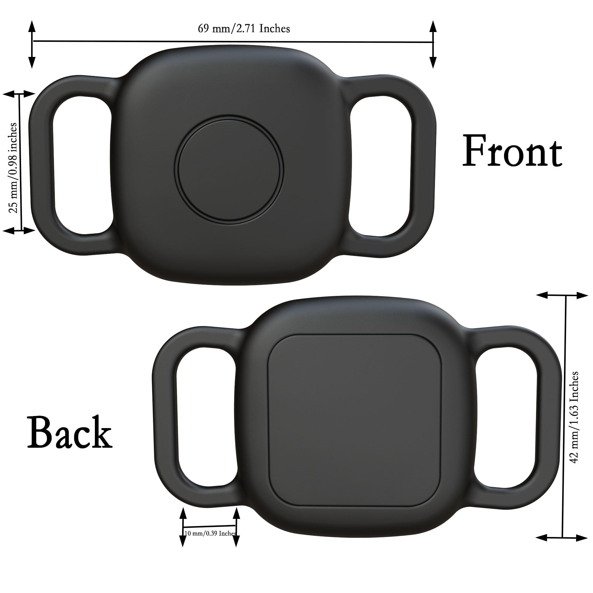 حامل طوق كلب مقاوم للماء لجهاز تتبع تايل ميت 2024/ ميت 2022، جراب سيليكون ناعم مضاد للضياع لقلادة القطط والحيوانات الاليفة، ملحقات غطاء واقي لجهاز تتبع البلاط (ازرق/ابيض)