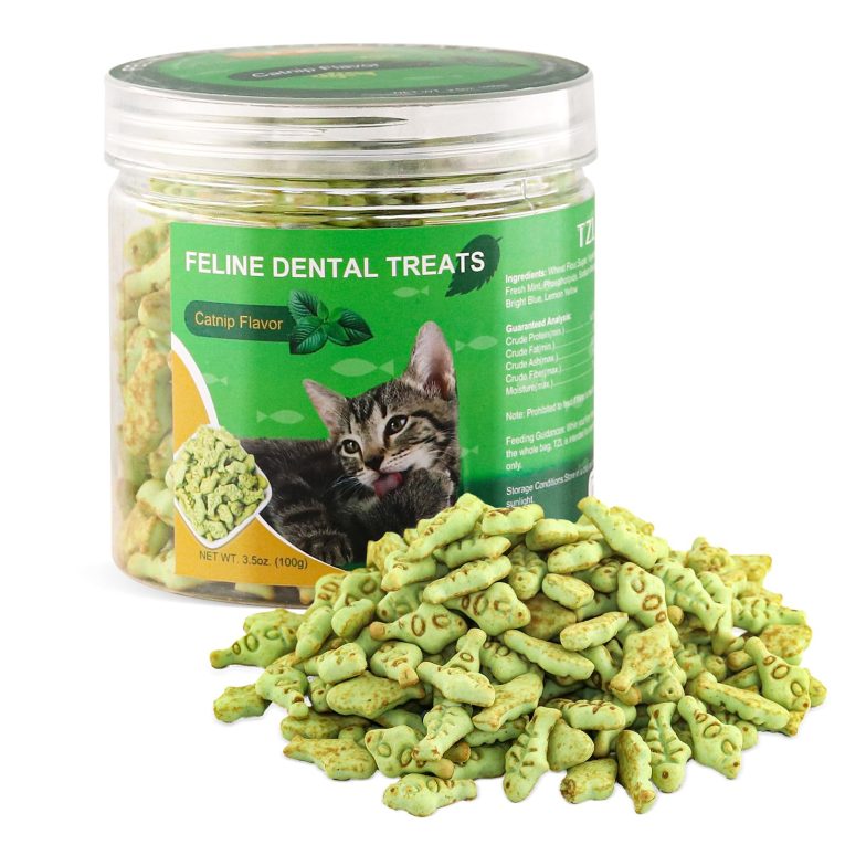 حلوى اسنان على شكل سمكة لحوض القطط، 100 غرام، كل مراحل الحياة، من باوتشي، قطعة