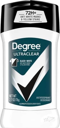 ديجري مزيل العرق الترا كلير للرجال للحماية من والروائح الكريهة لمدة 72 ساعة مع تقنية موشن سينس 2.7 اونصة عبوة قطعتين منعش