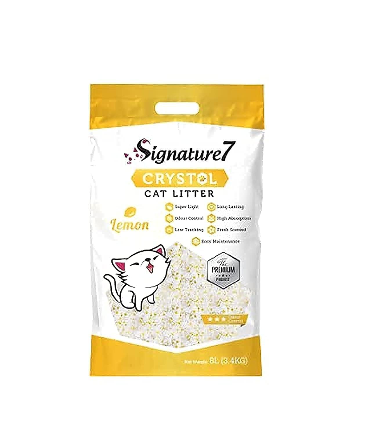 رمل فضلات القطط الكريستالي باللافندر من سجنتشر 7، 8 لتر (3.4 كجم)