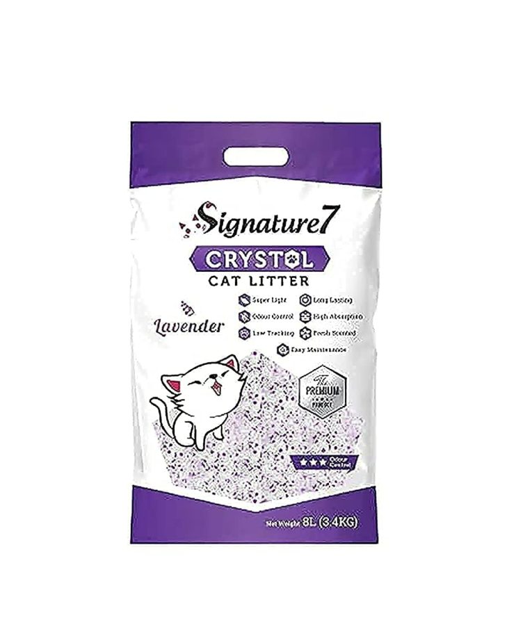 رمل فضلات القطط الكريستالي باللافندر من سجنتشر 7، 8 لتر (3.4 كجم)