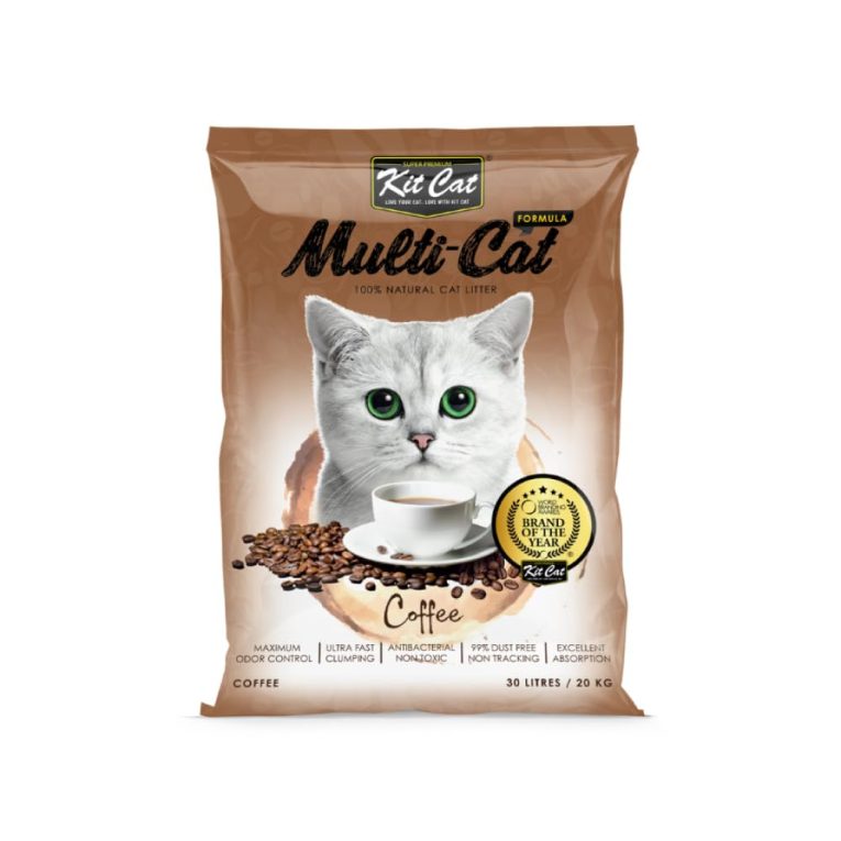 رمل فضلات القطط مالتي كات من كيت كات، 20 كيلوجرام (قهوة)