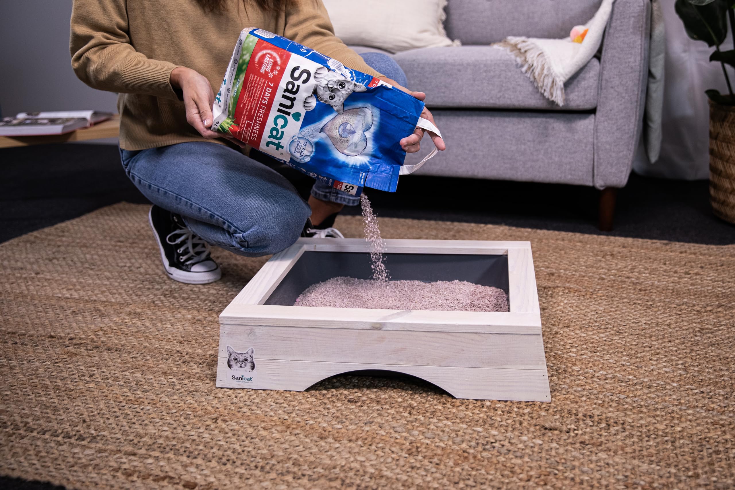 رمل فضلات قطط كلاسيكي برائحة صابون مارسيليا من سانيكات، 10 لتر