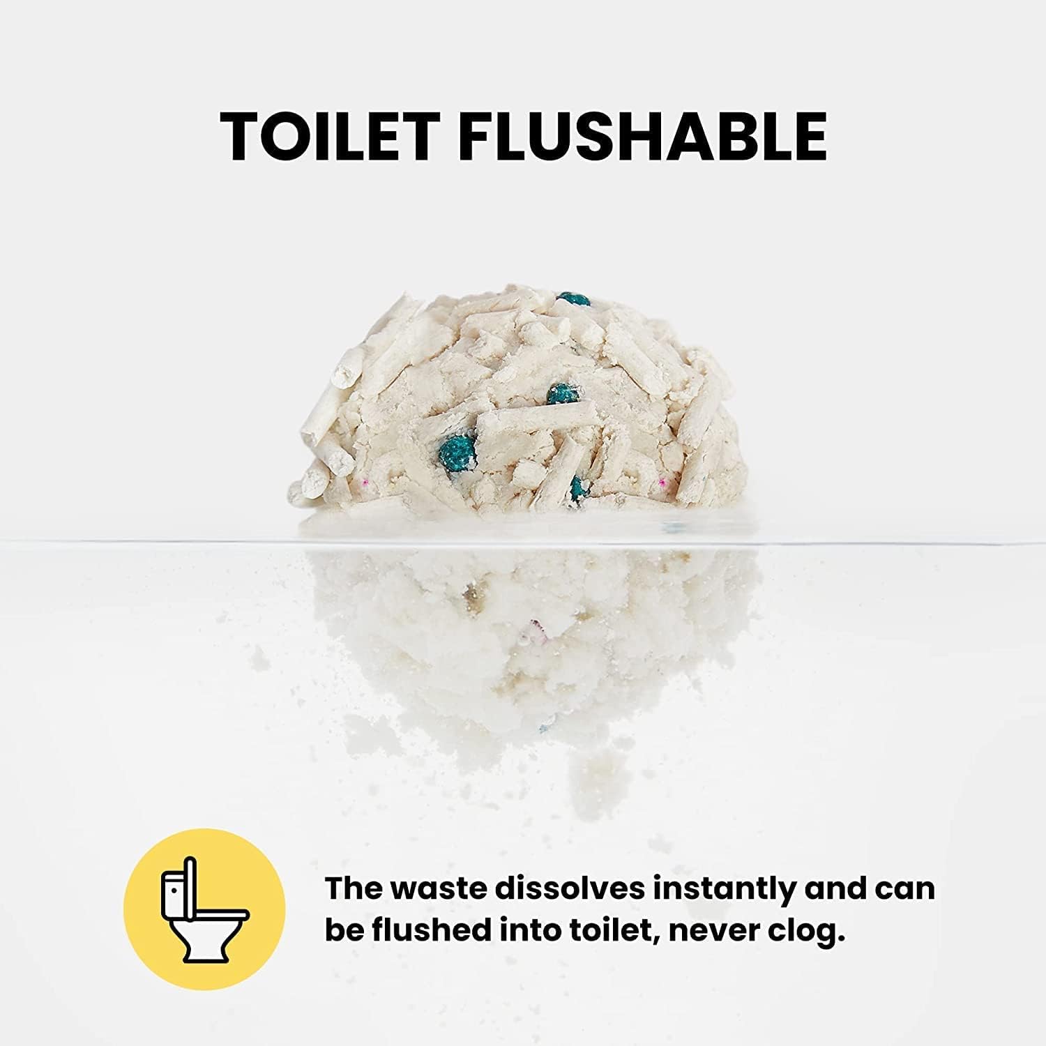 رمل لفضلات القطط من التوفو من مومو بير، مجموعة حبيبات رملية قابلة للتخلص منها، رملة خالية من الغبار جميلة طبيعية نقية، تتبع منخفض، خالية من الروائح، قدرة امتصاص فائقة، عبوة 6 لتر، 2.5 كغم.