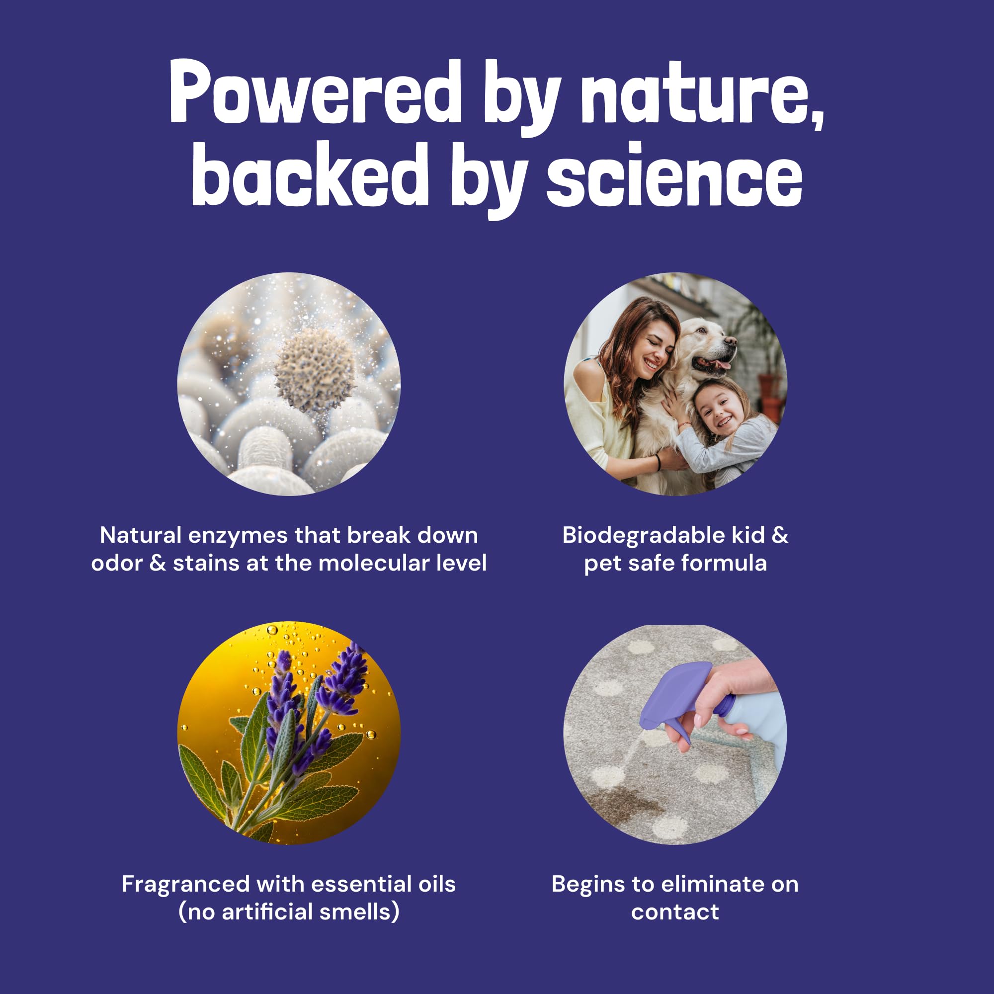 صني اند هوني مزيل البقع والروائح الكريهة للحيوانات الاليفة (1 جالون (عبوة من قطعة واحدة) برائحة اللافندر الخفيف)