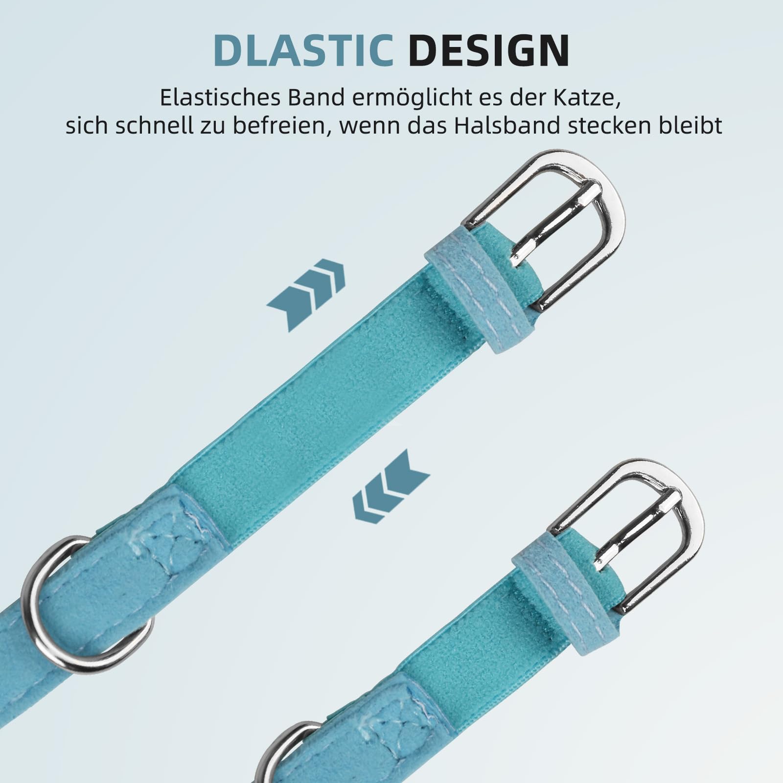 طوق قطة مخملي من ايرتاغ، اطواق قطط مدمجة من ابل اير تاج، نظام تحديد المواقع مع حامل ايرتاج وجرس، جهاز تتبع خفيف الوزن، للبنات والاولاد [اسود، XS]